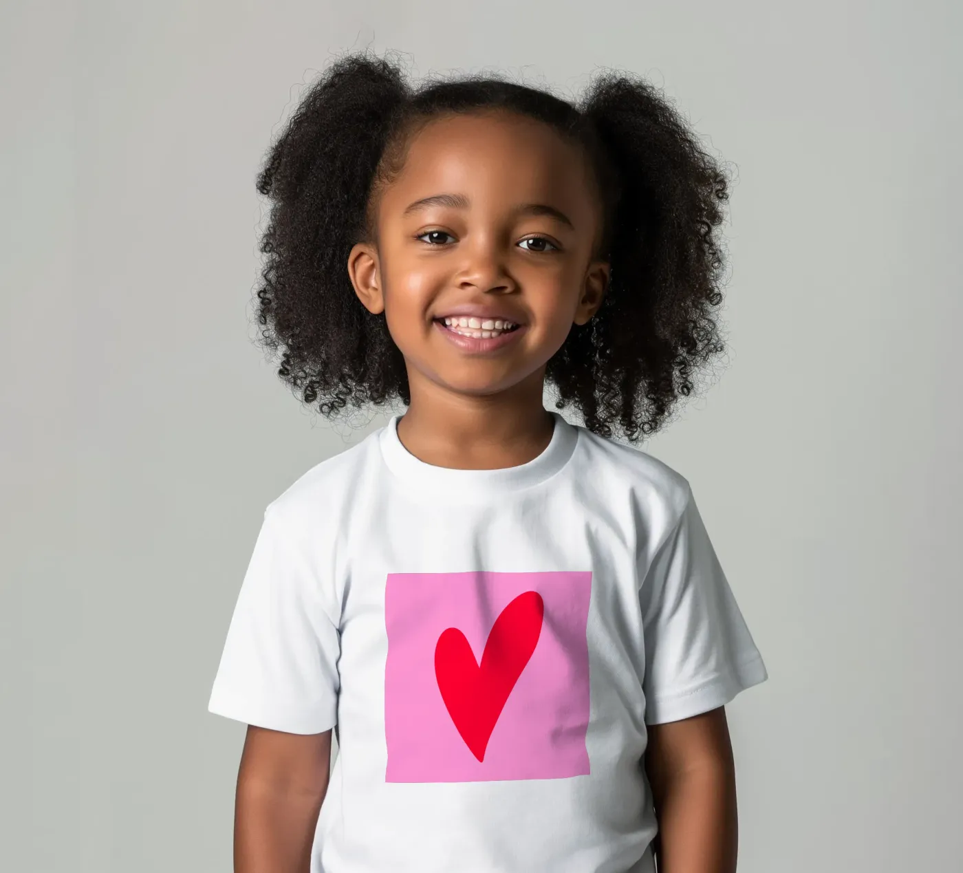 Minimal heart t-shirt bambini da Wackapacka
