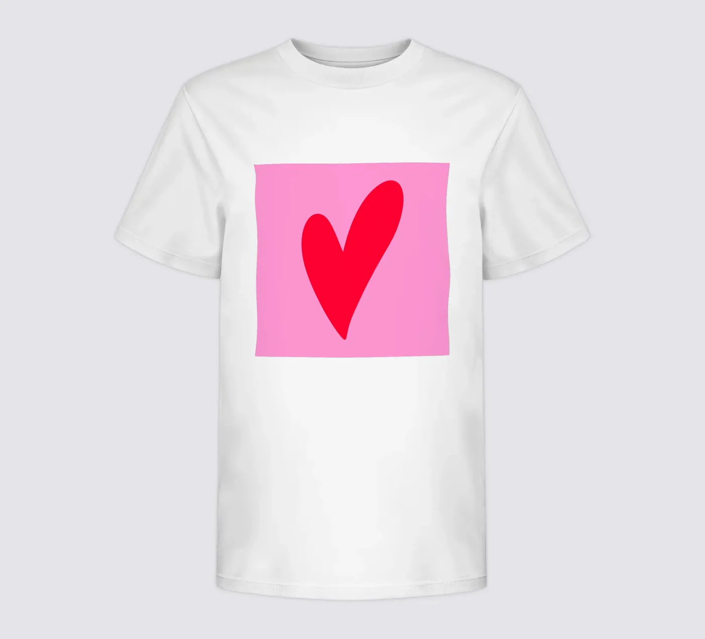 Minimal heart t-shirt bambini da Wackapacka