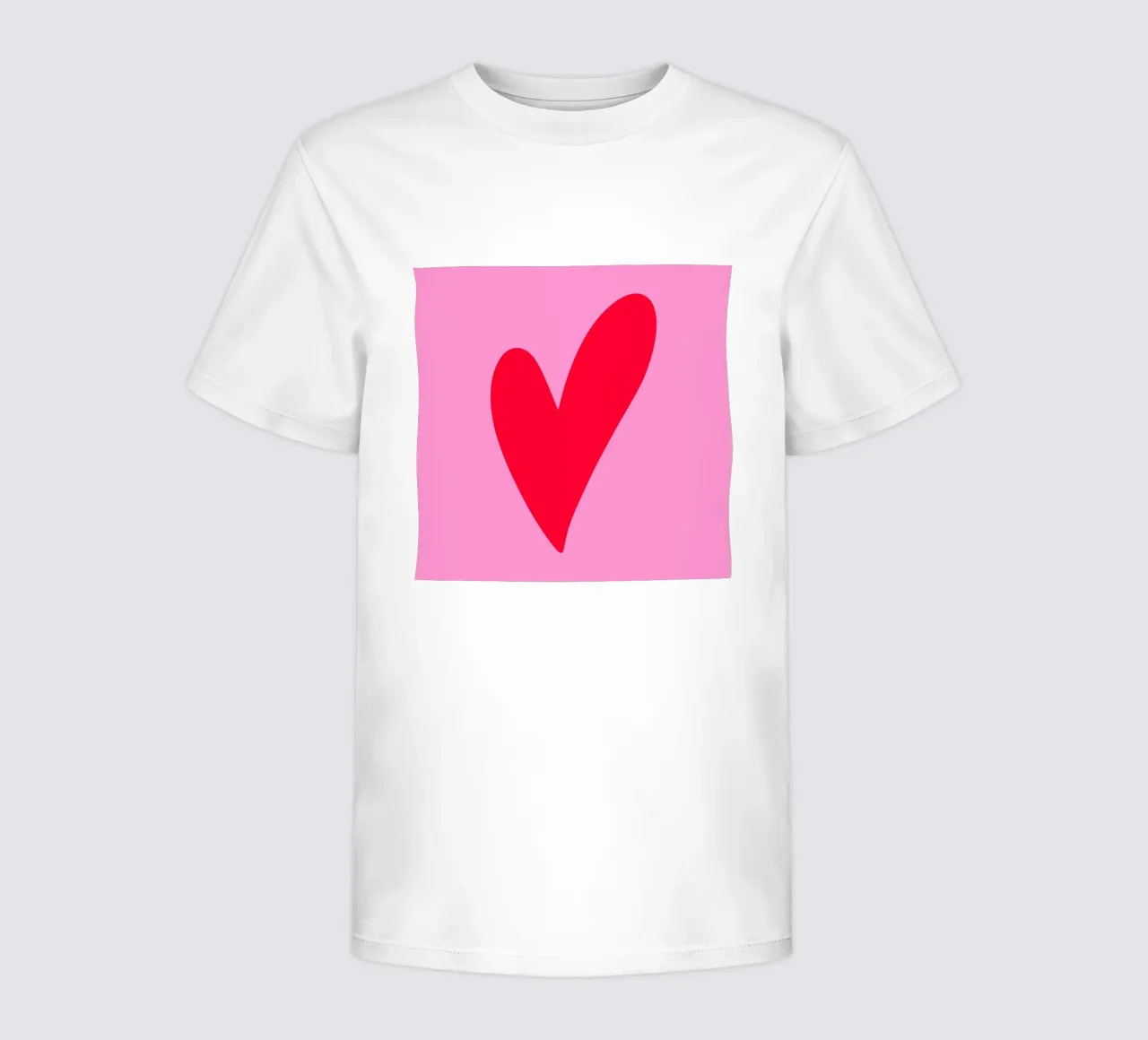 Minimal heart t-shirt bambini da Wackapacka