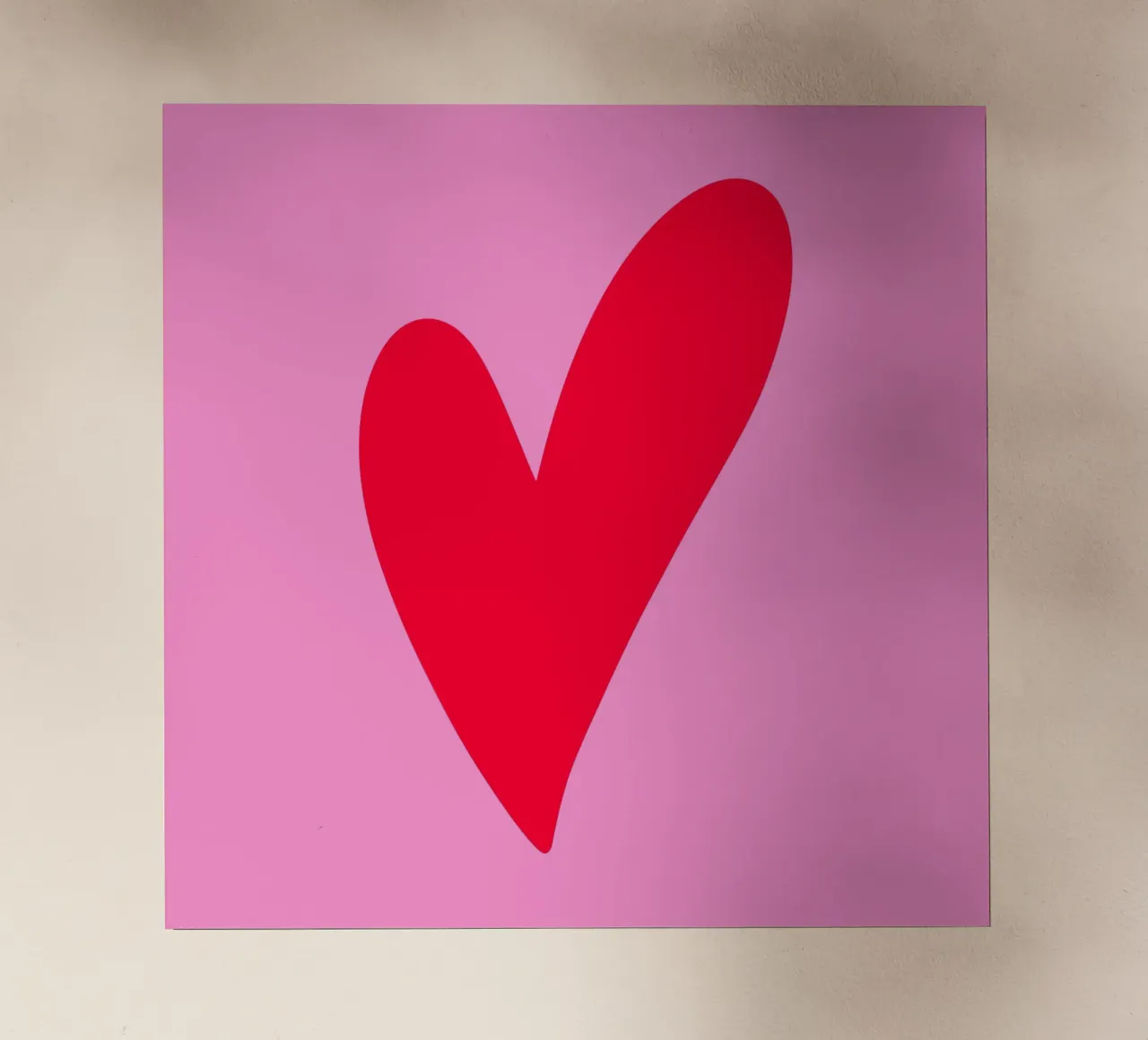 Coeur minimal film rétro-éclairé de Wackapacka