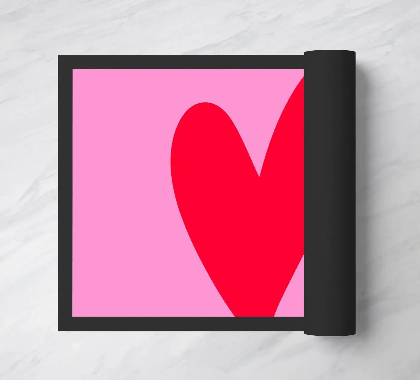 Minimales Herz Fußmatte von Wackapacka