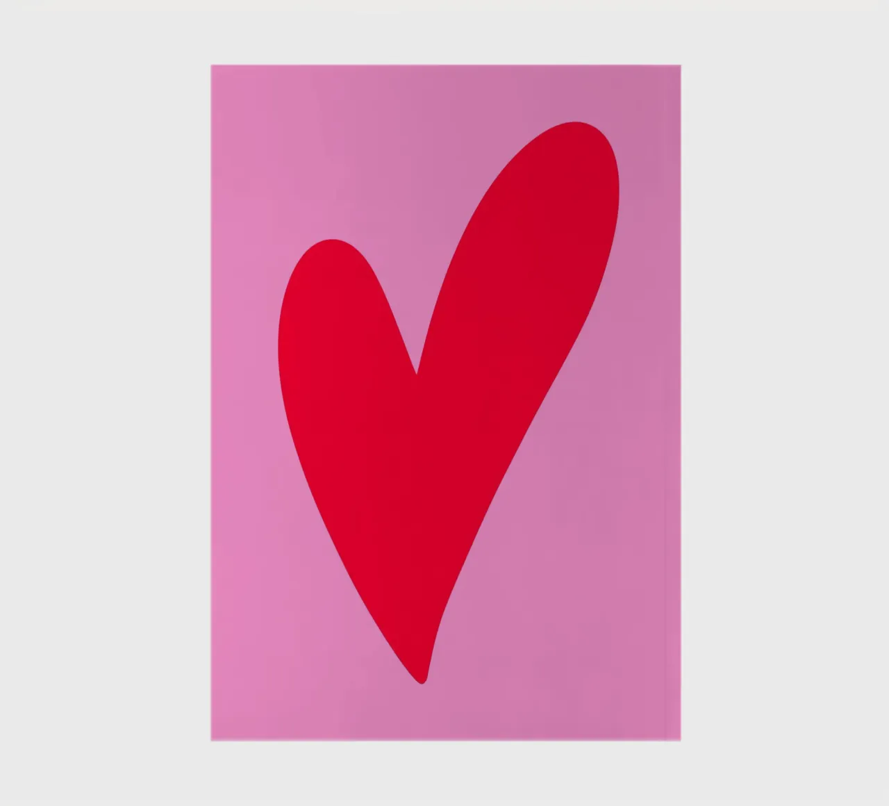 Minimal heart notebook by Wackapacka
