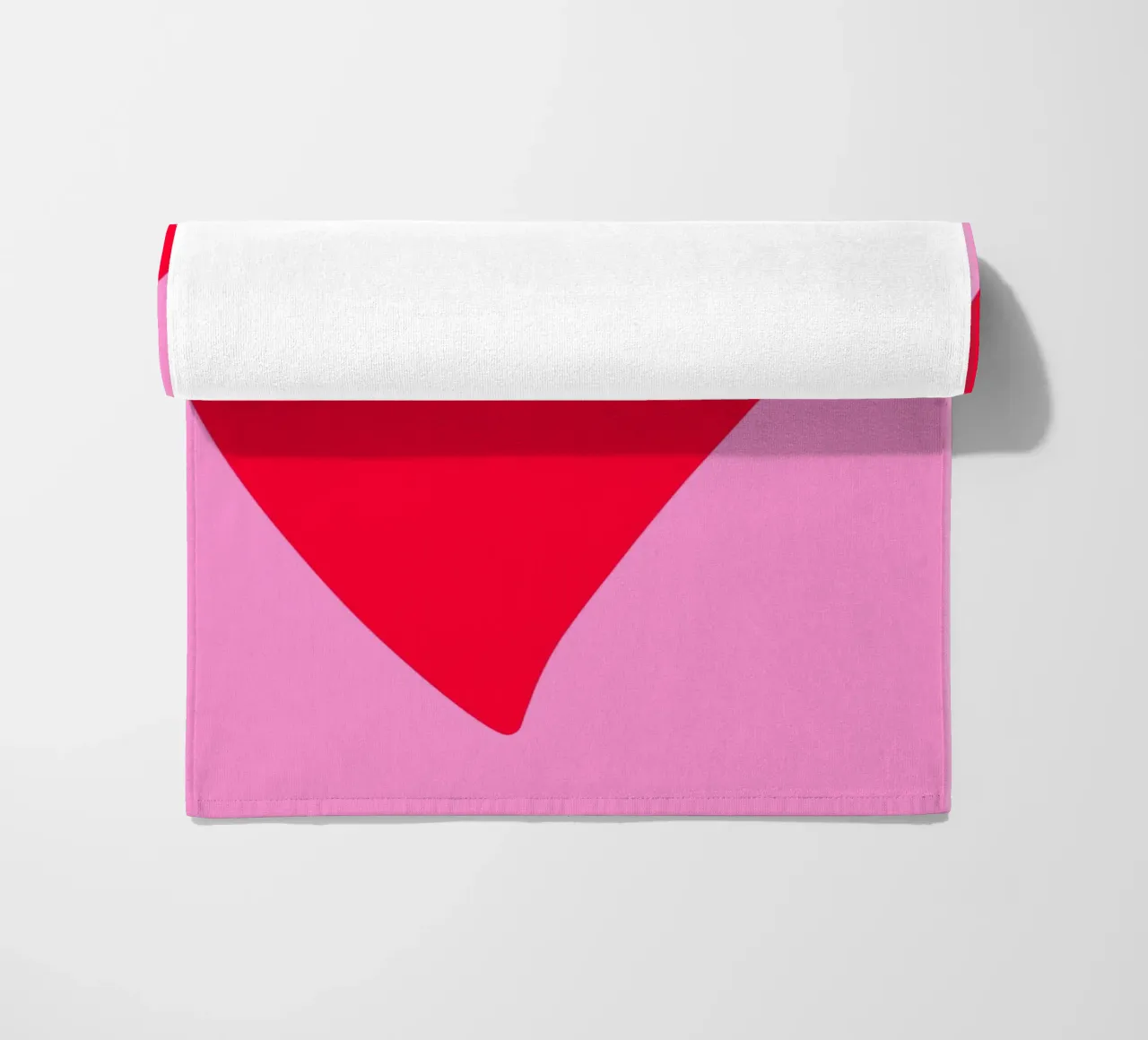 Coeur minimal serviette de plage de Wackapacka
