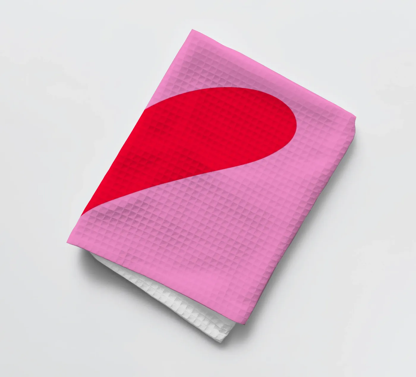 Minimal heart tea towel by Wackapacka