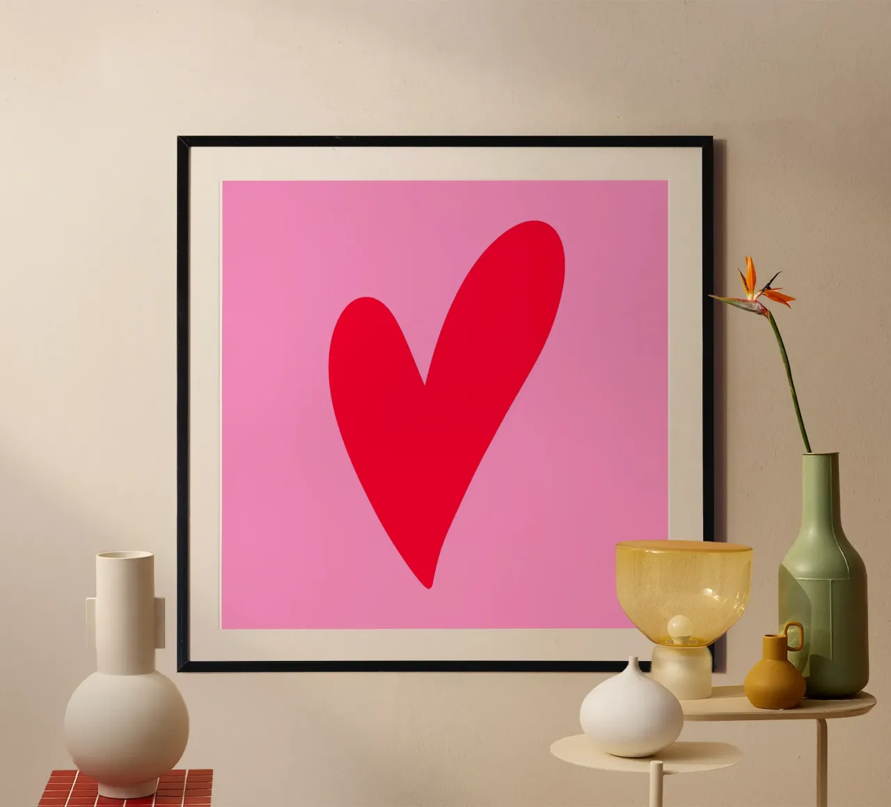 Coeur minimal poster de Wackapacka