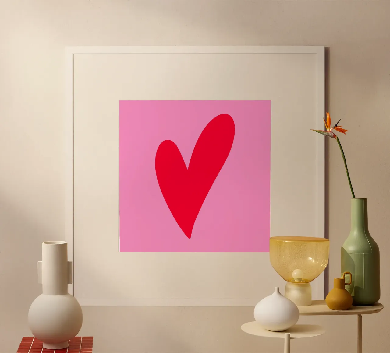 Coeur minimal poster de Wackapacka