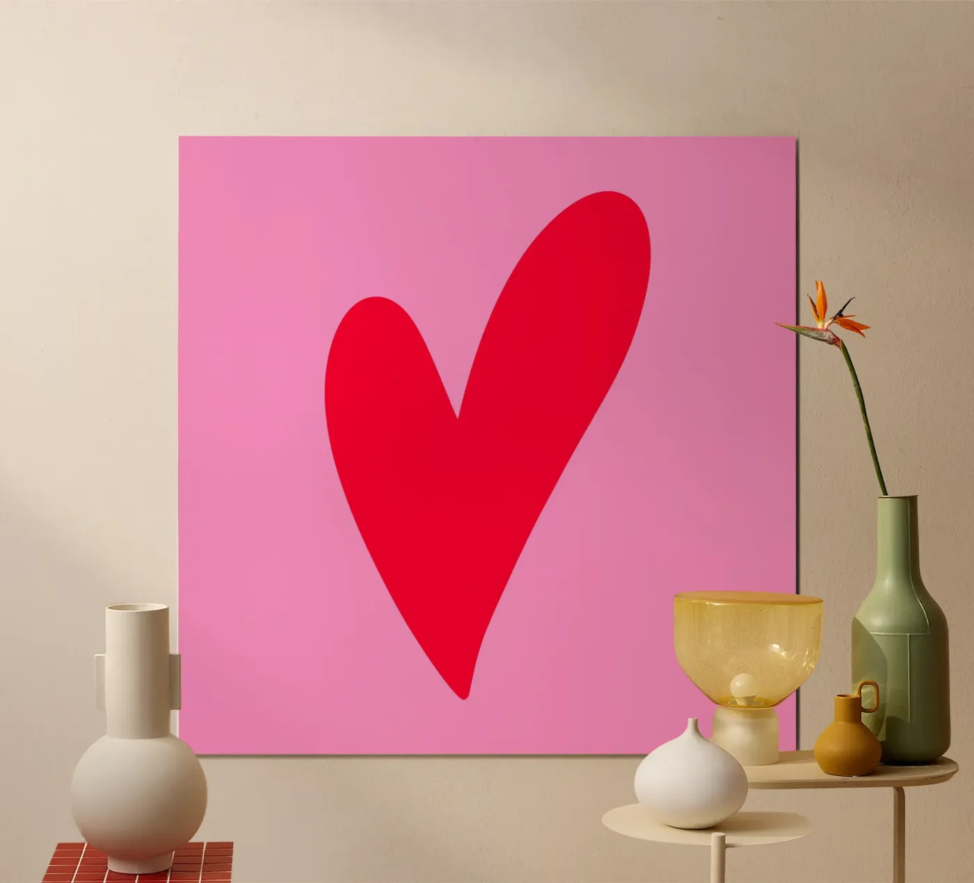 Minimal heart poster da Wackapacka