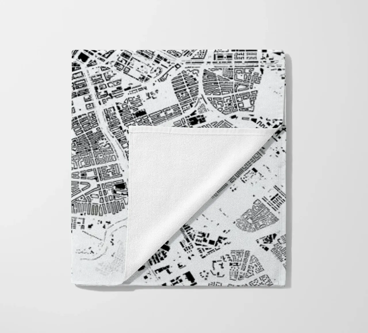 Amsterdam Map Schwarzplan telo mare da Hubert Roguski