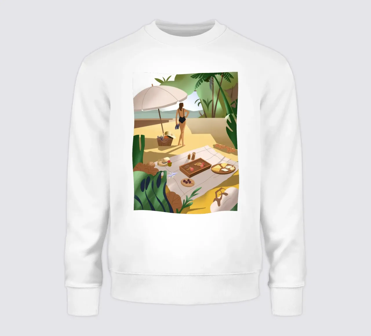 Strand Picknick sweatshirt van Artie Shifa