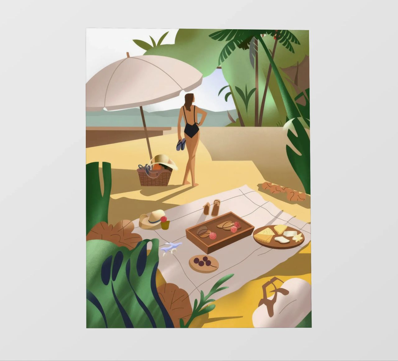 Picnic in spiaggia telo in pvc da Artie Shifa