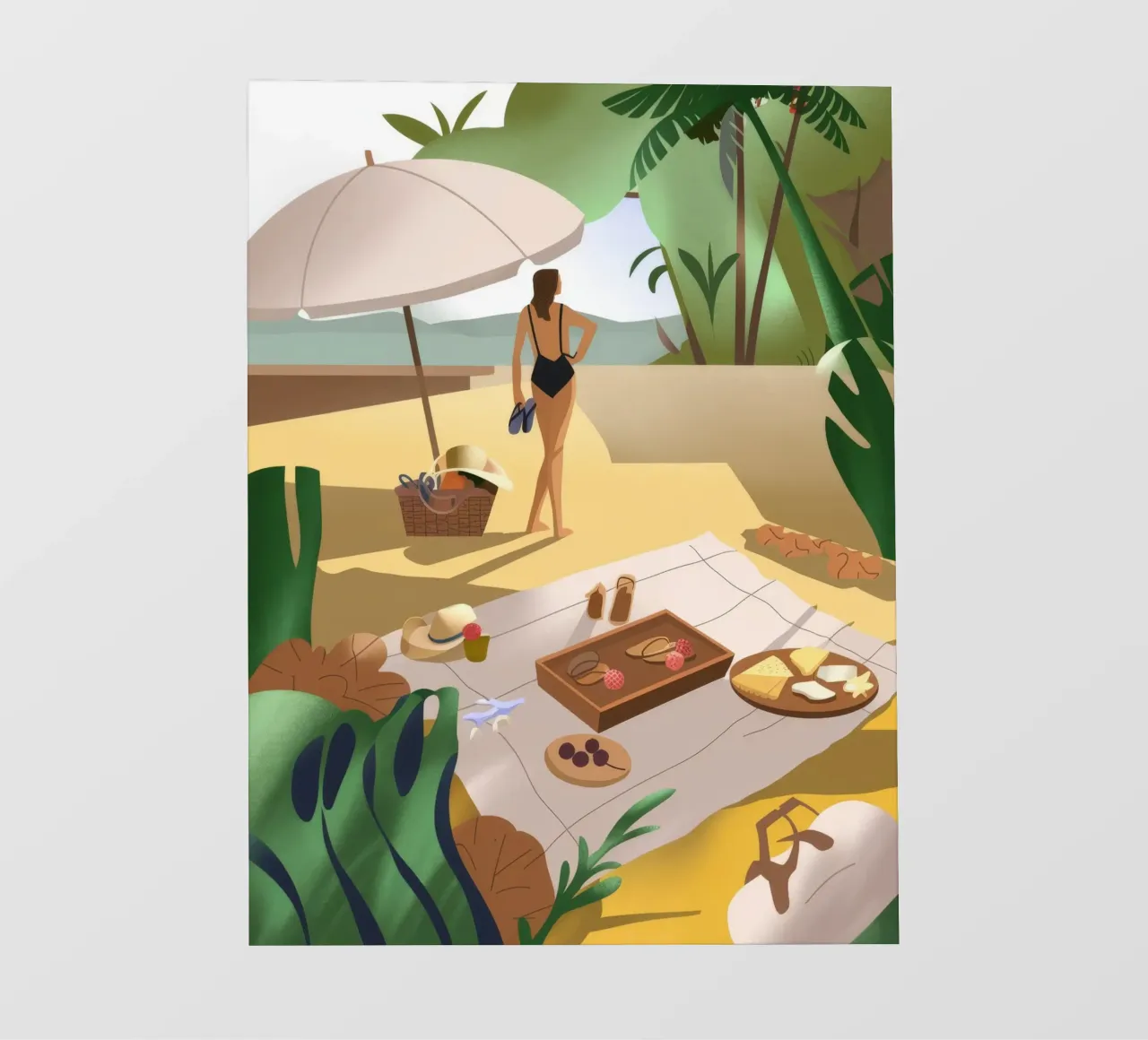 Picnic in spiaggia telo in pvc da Artie Shifa
