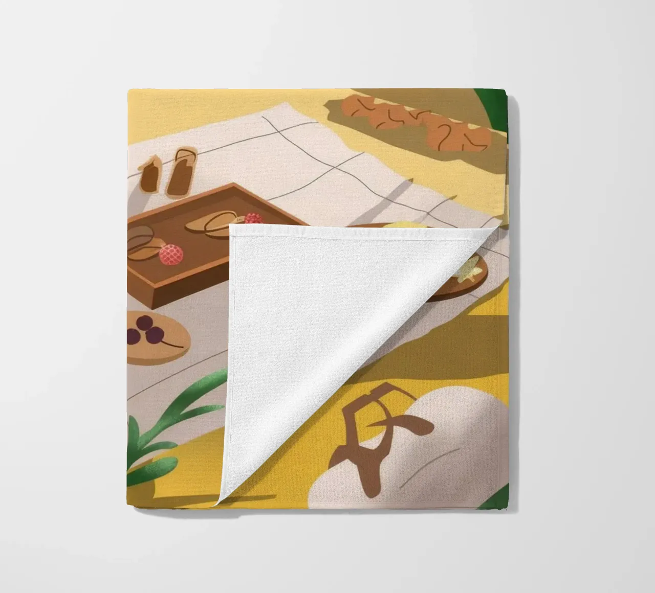 Beach Picnic beach towel by Artie Shifa