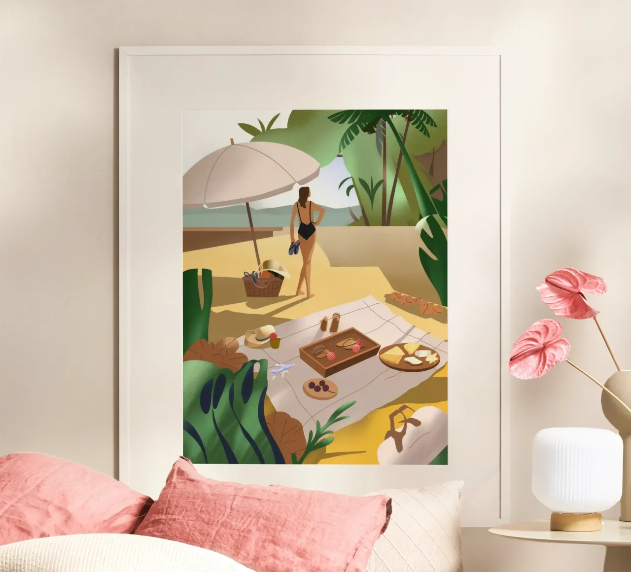 Picnic in spiaggia poster da Artie Shifa