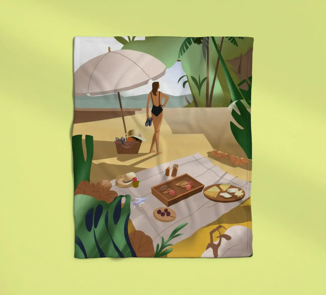Picnic in spiaggia coperta in pile da Artie Shifa