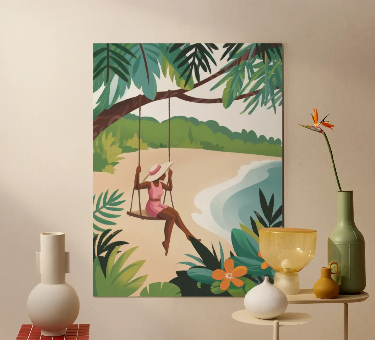 Beach Swing hahnemühle by Artie Shifa