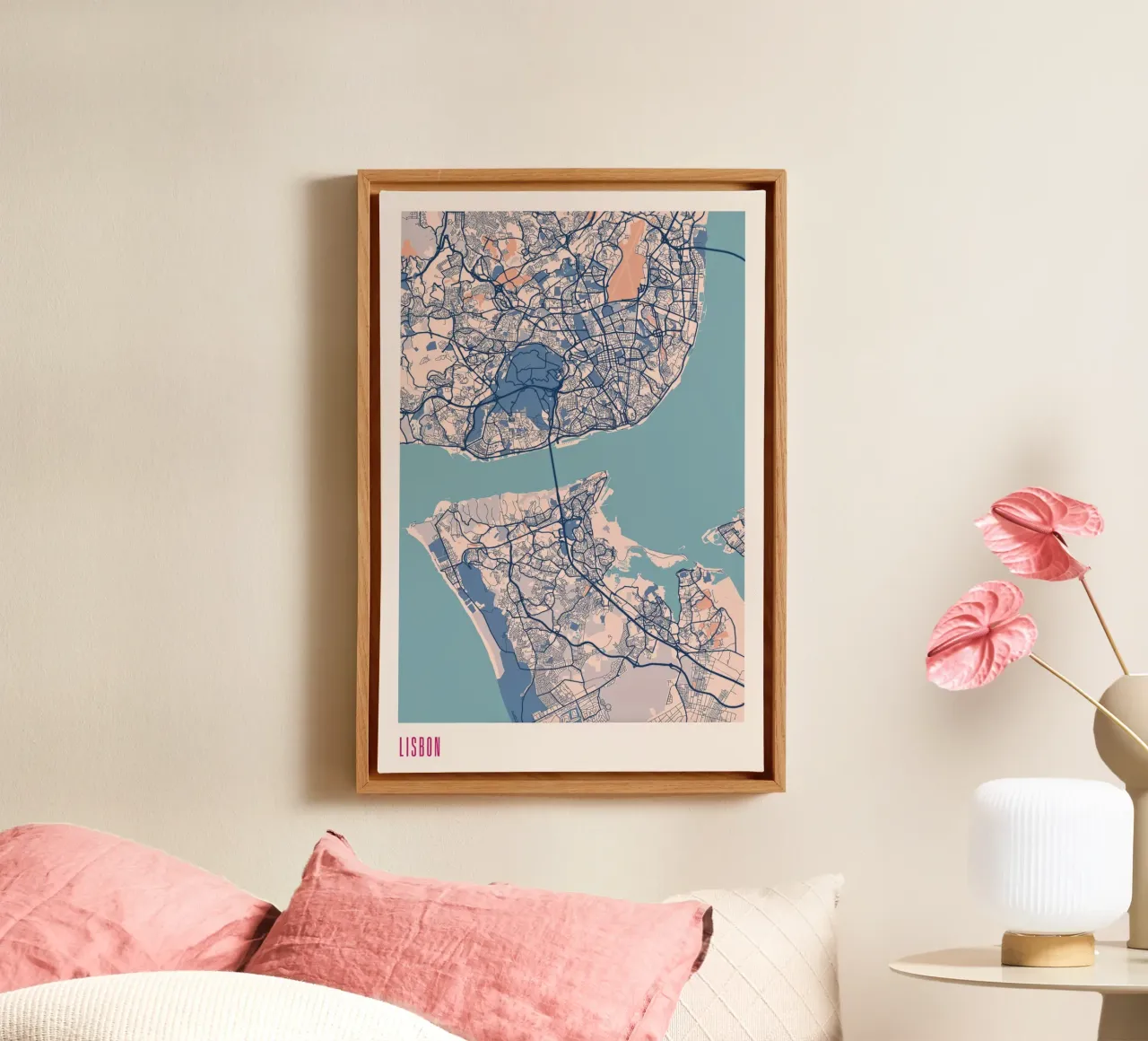 Lisbon - Alfama & Co canvas by MOOODZART