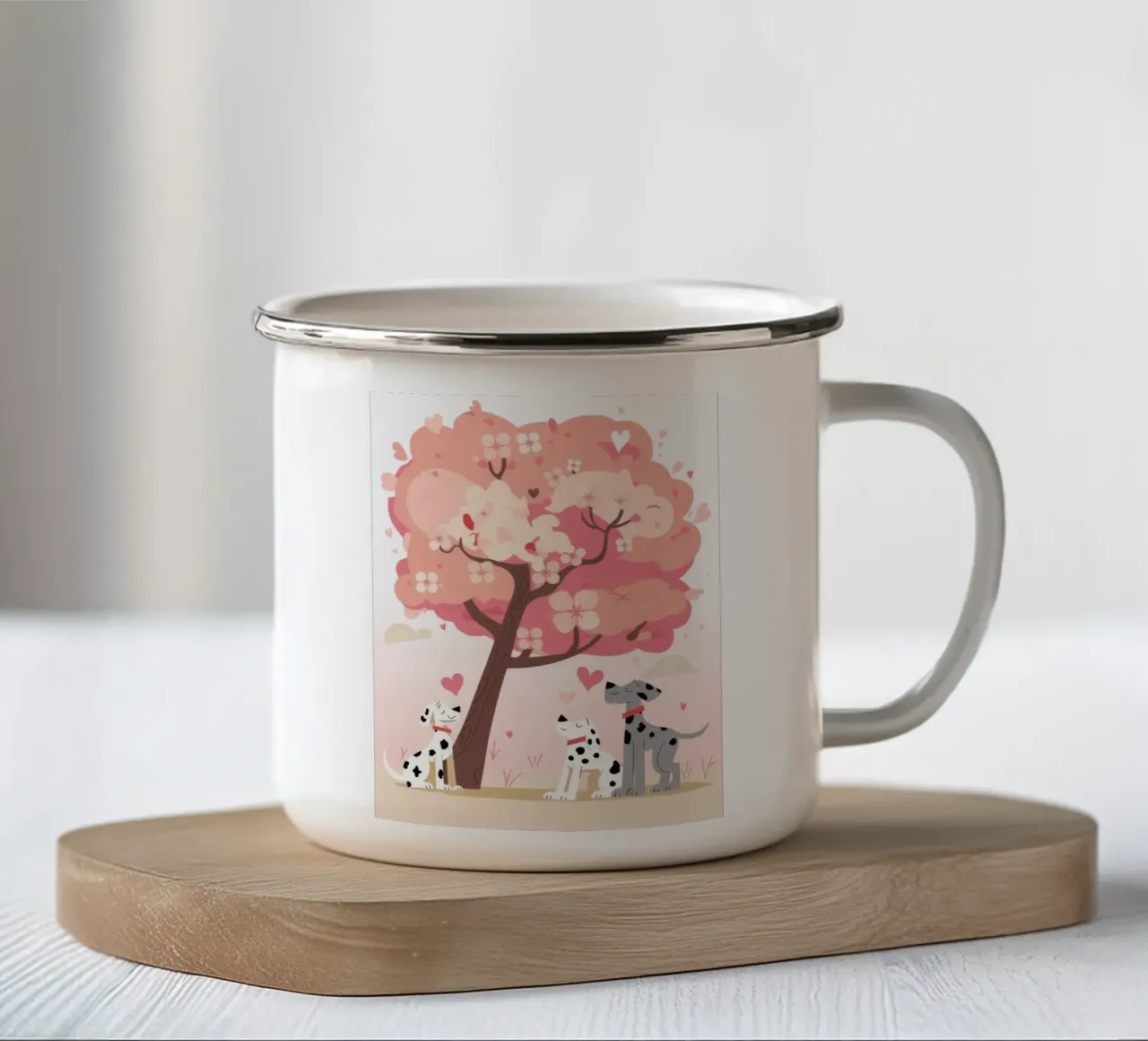 Compagni di fiore tazza in smalto da Artie Shifa