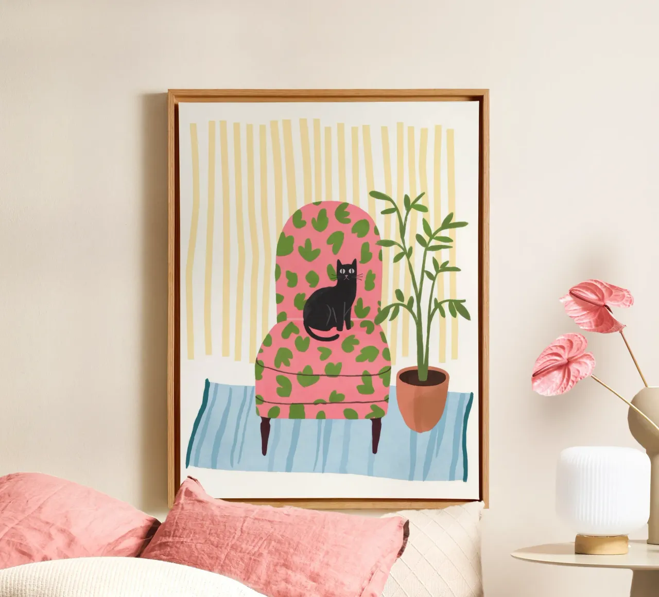 Comfort botanico tela con Cornice a cassetta da Artie Shifa