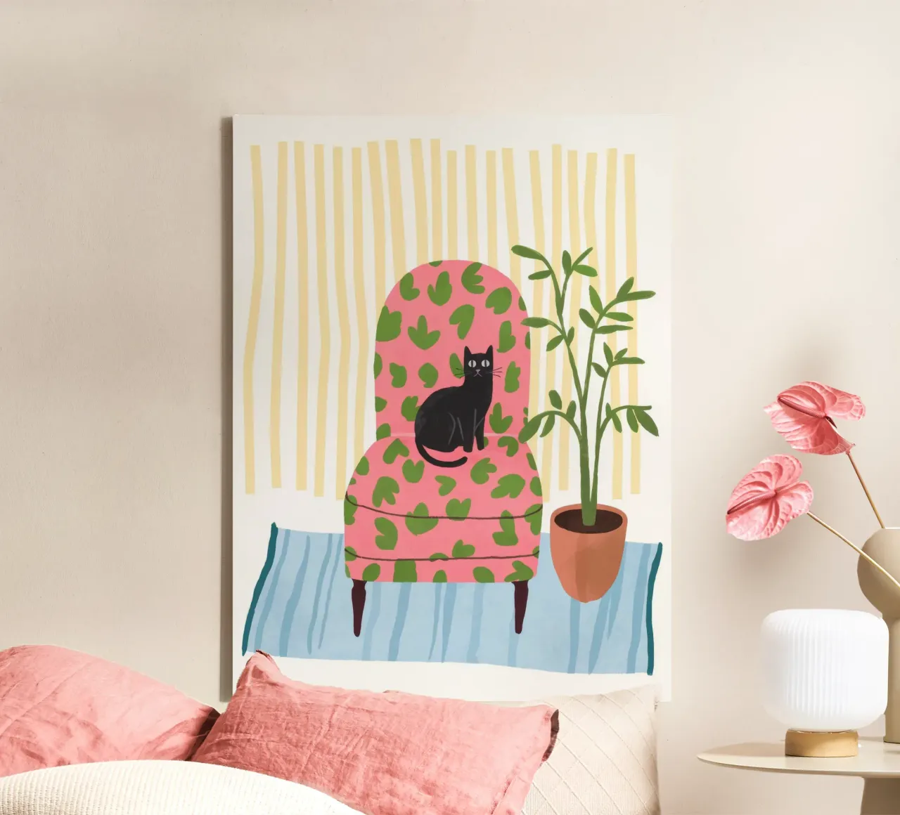 Comfort botanico tela con Cornice a cassetta da Artie Shifa