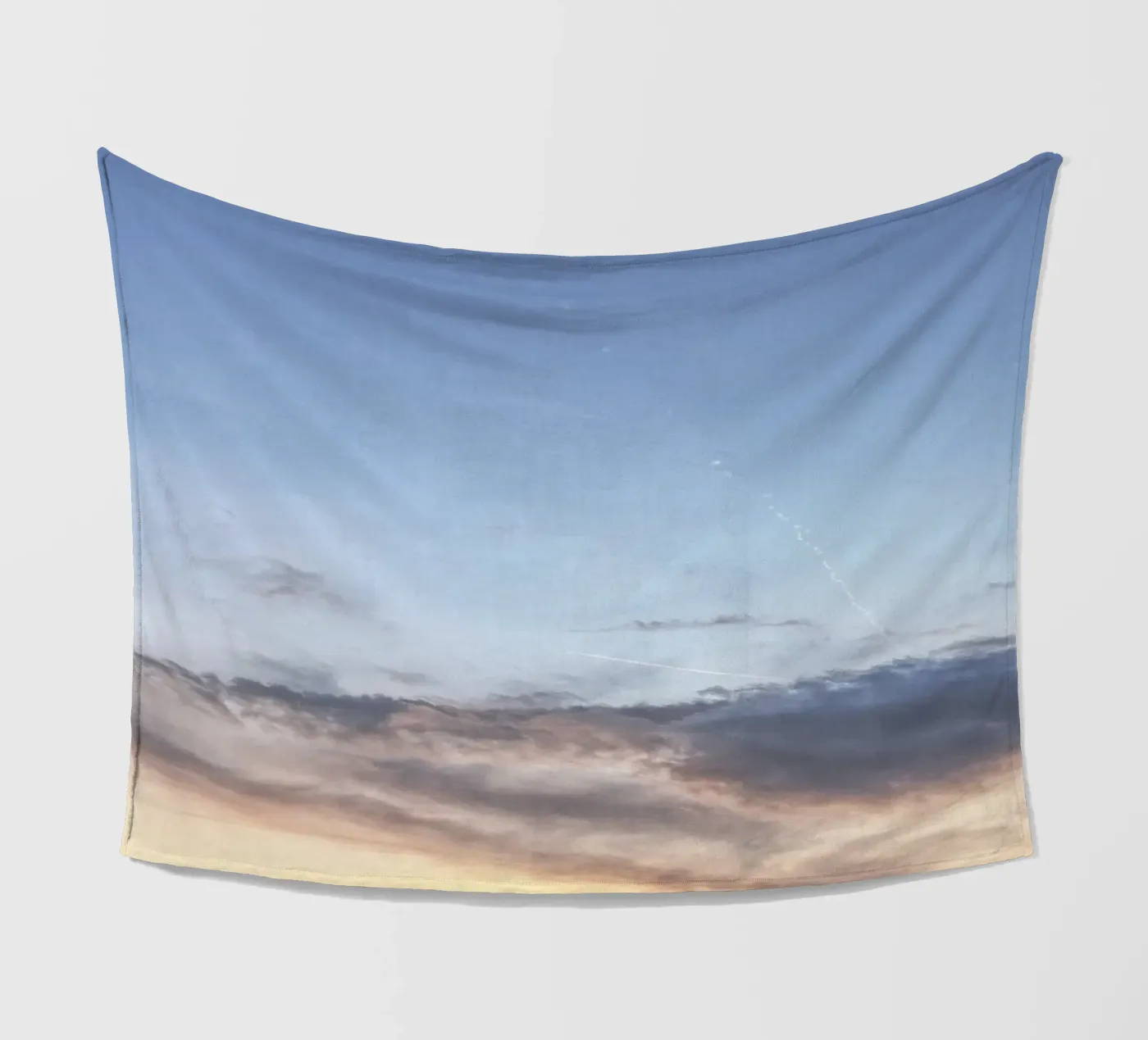 Alpine evening Fleecedecke von Nur Mut