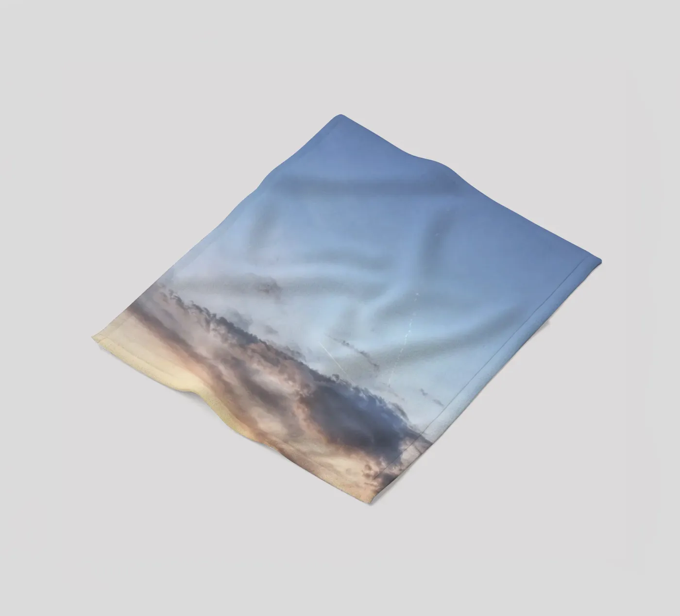 Alpine evening Fleecedecke von Nur Mut