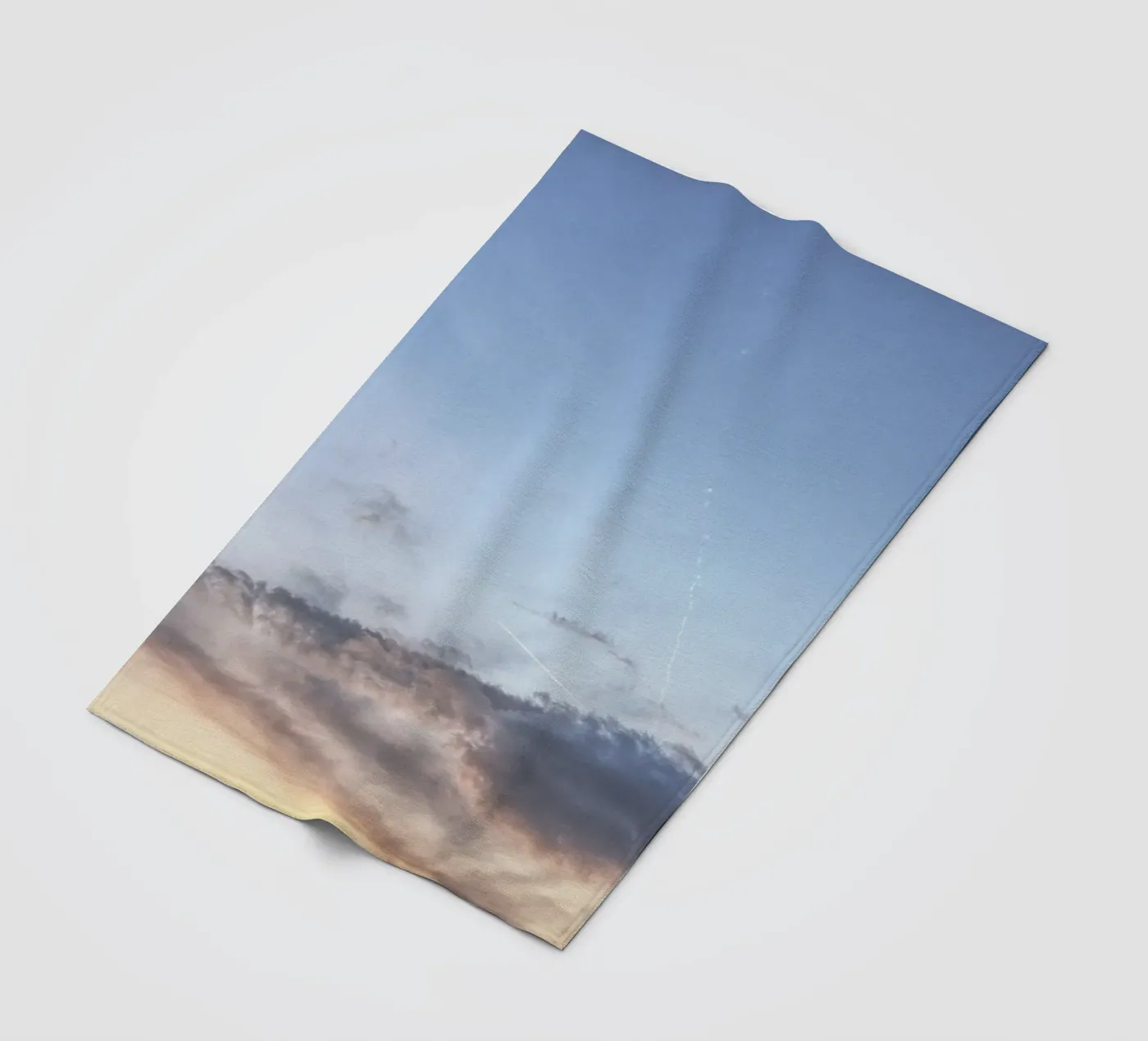 Alpine evening Fleecedecke von Nur Mut