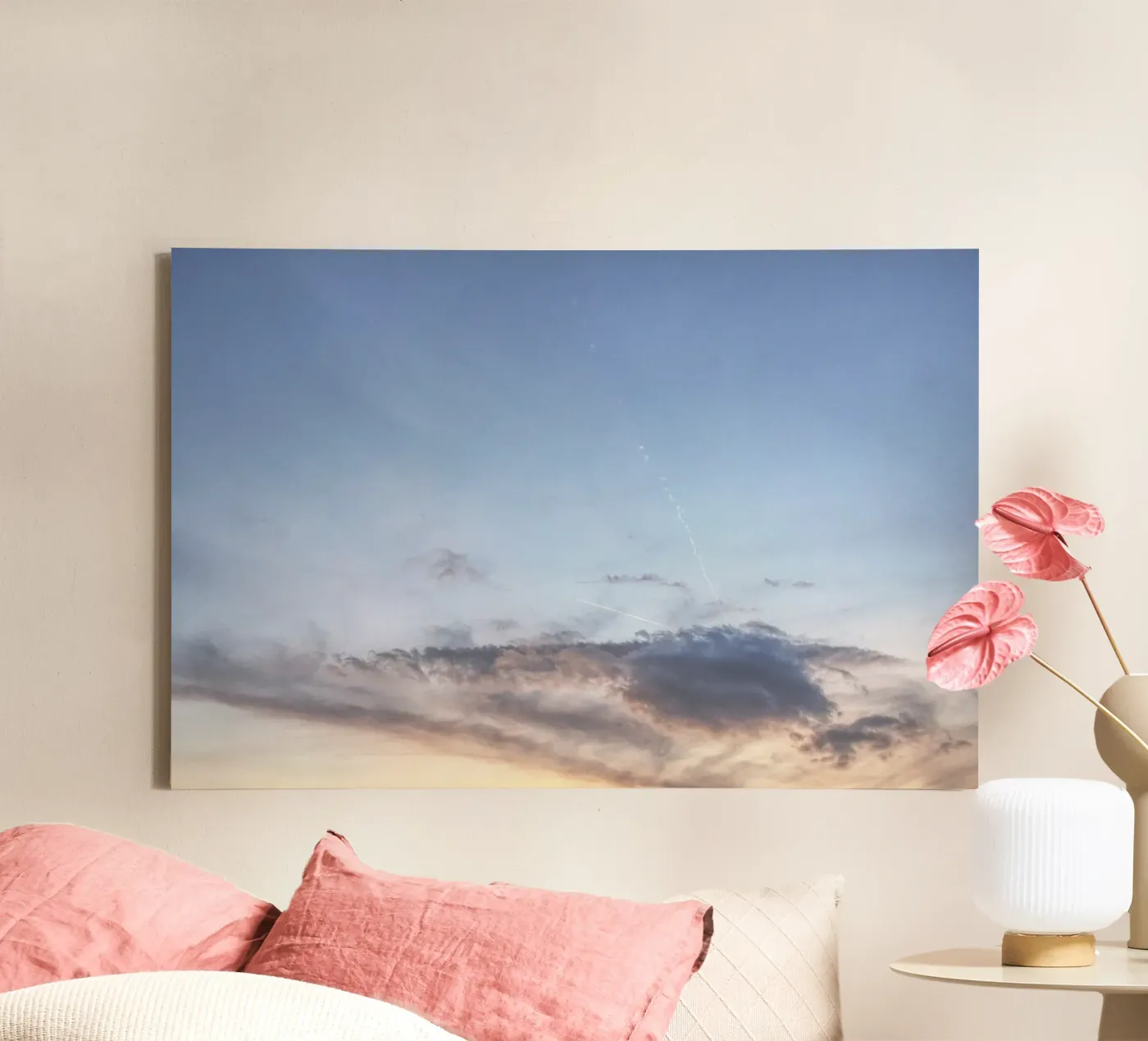 Alpine evening canvas by Nur Mut