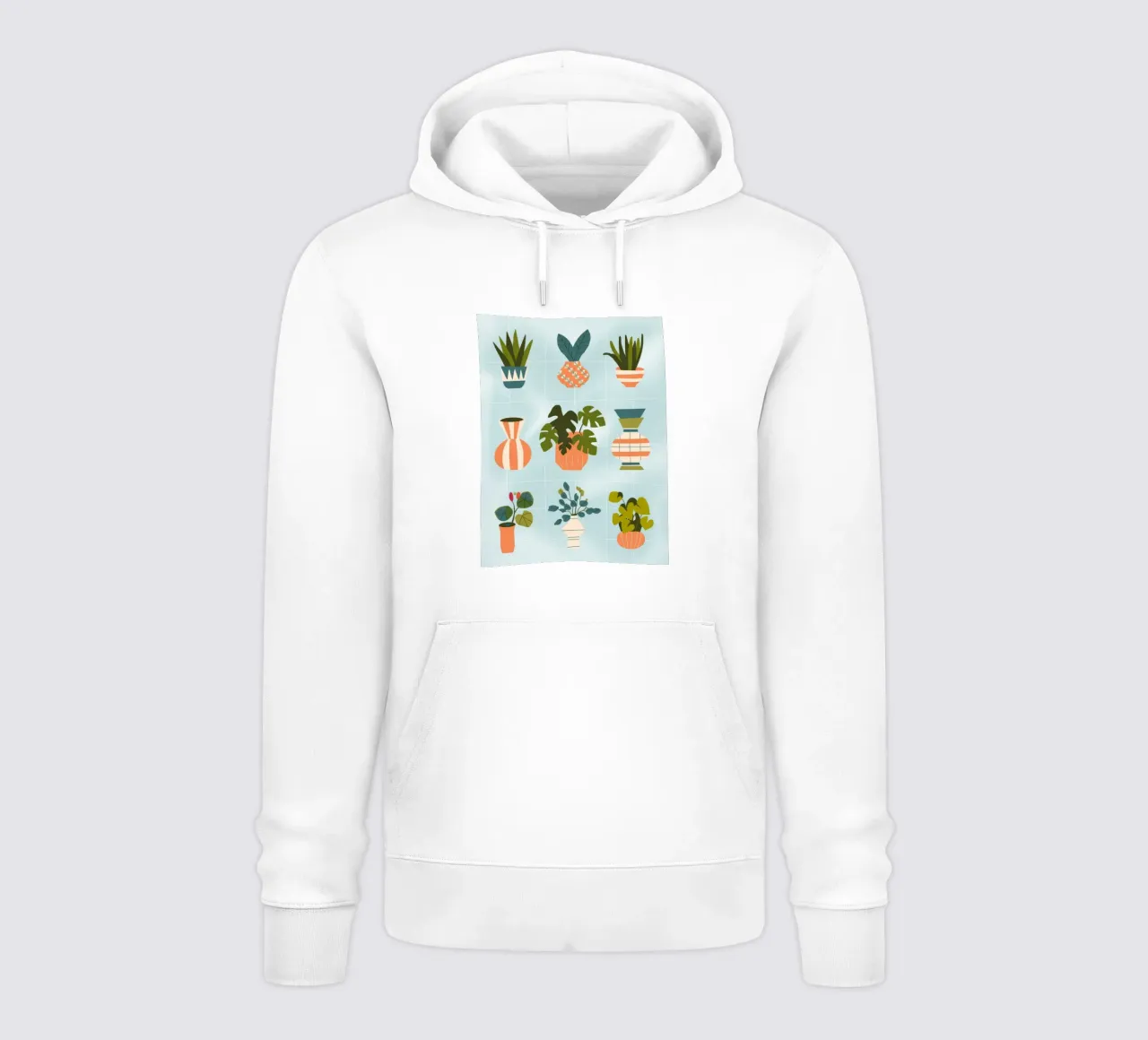 Griglia botanica felpa con cappuccio da Artie Shifa