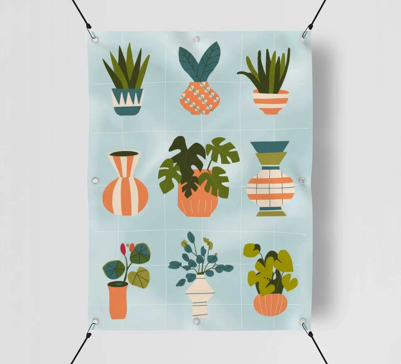 Griglia botanica telo in pvc da Artie Shifa