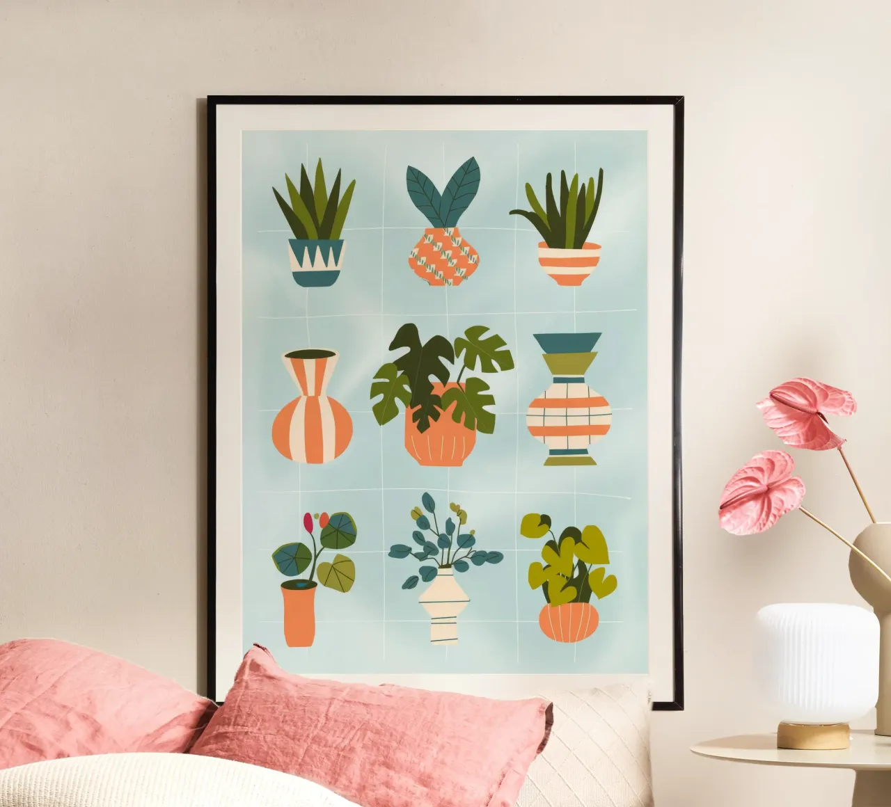 Botanisch raster hahnemühle van Artie Shifa
