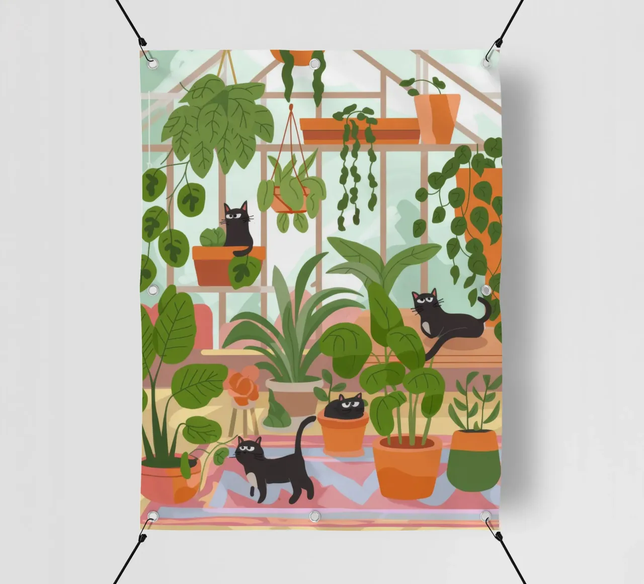 Santuario botanico telo in pvc da Artie Shifa