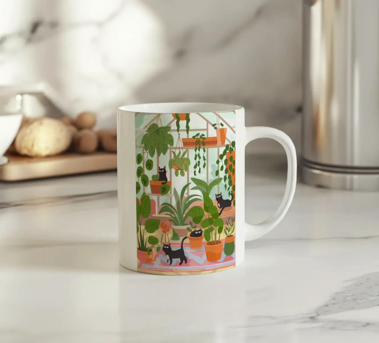 Santuario botanico tazza in ceramica da Artie Shifa