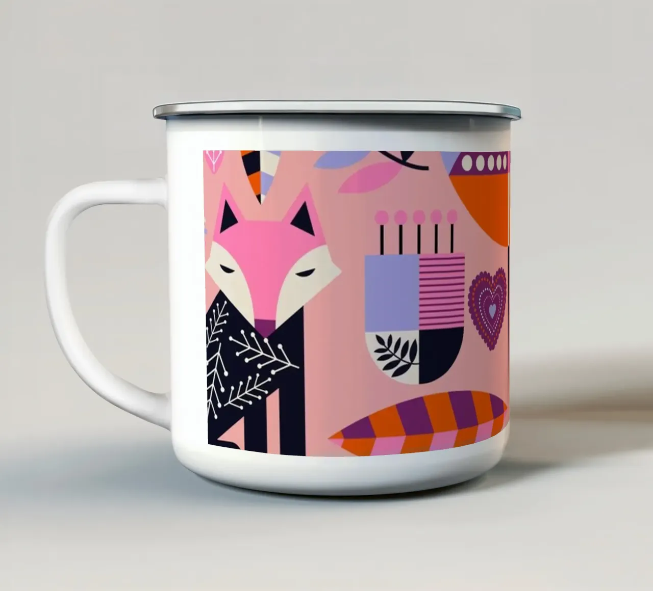 Folk Party tazza in smalto da susanapaz