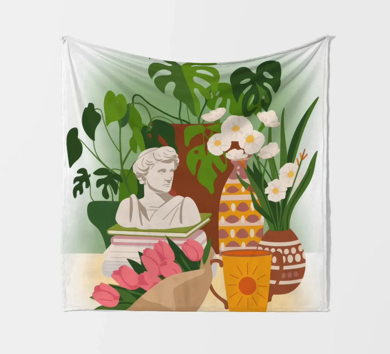 Verde classico coperta in pile da Artie Shifa