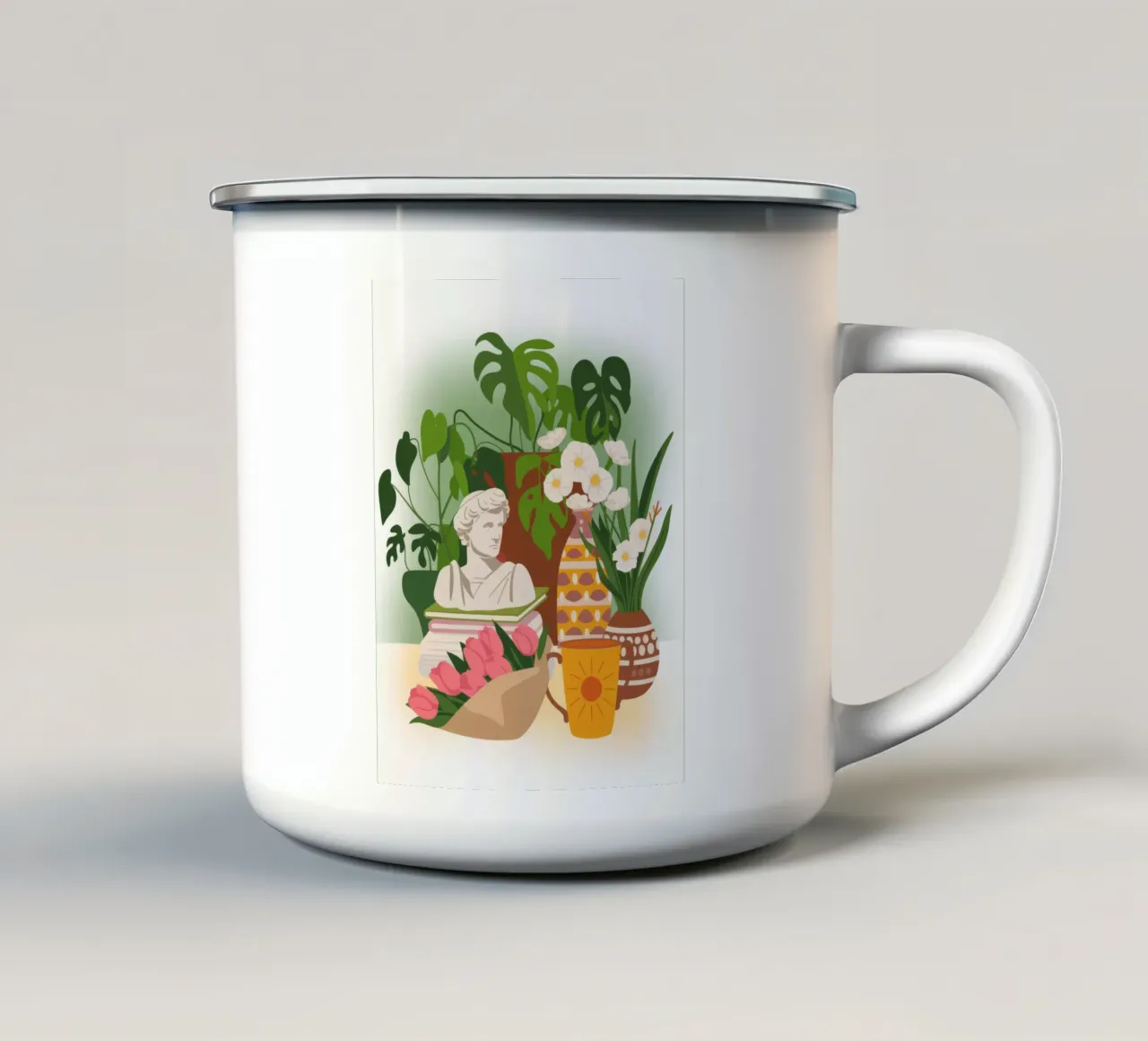 Verde classico tazza in smalto da Artie Shifa