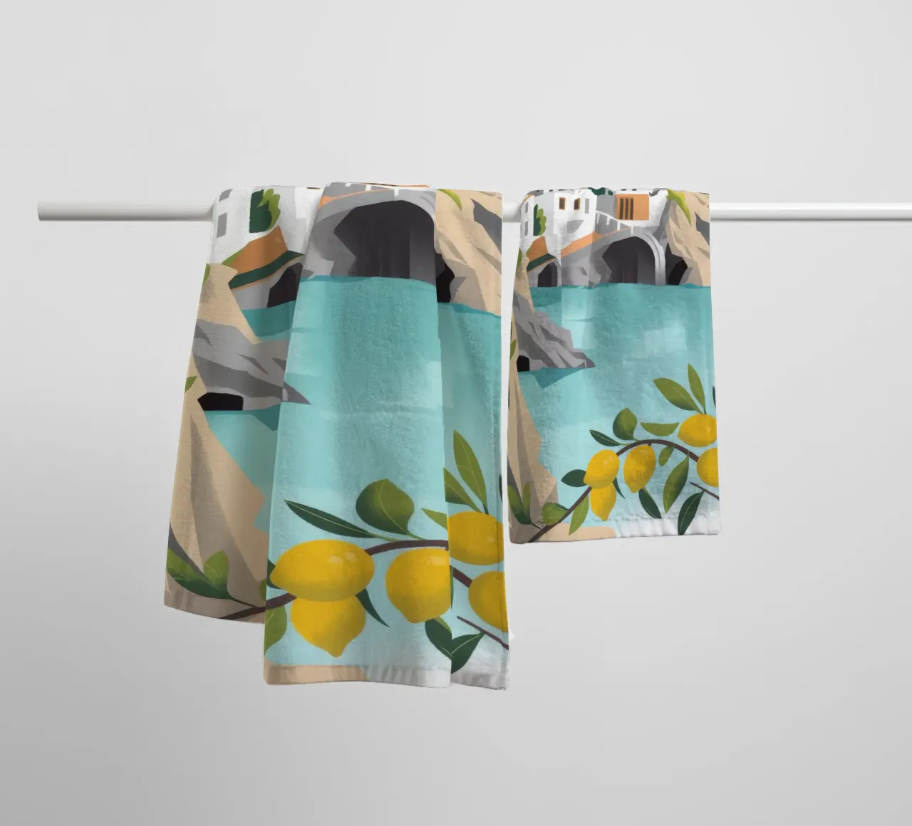 Coastal Charm towel by Artie Shifa