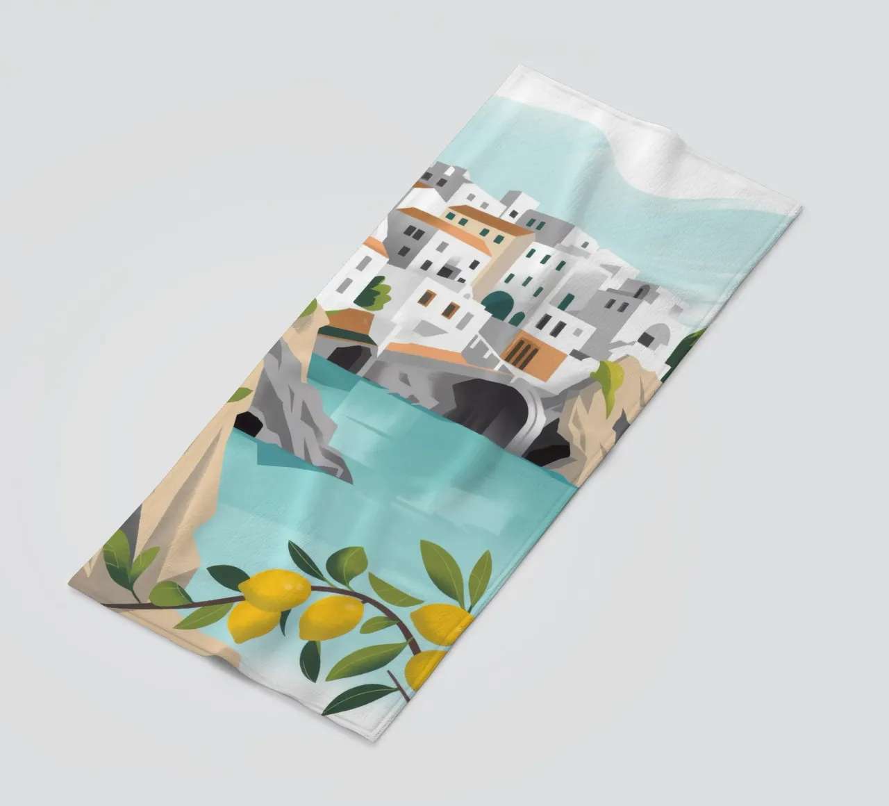 Coastal Charm beach towel by Artie Shifa