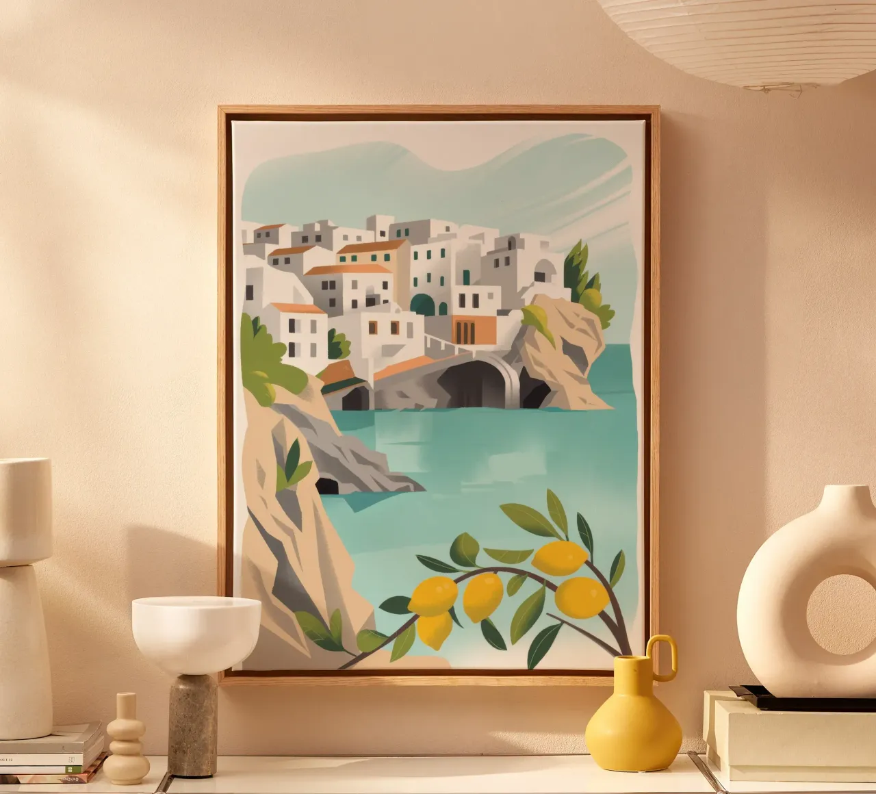 Coastal Charm canvas by Artie Shifa