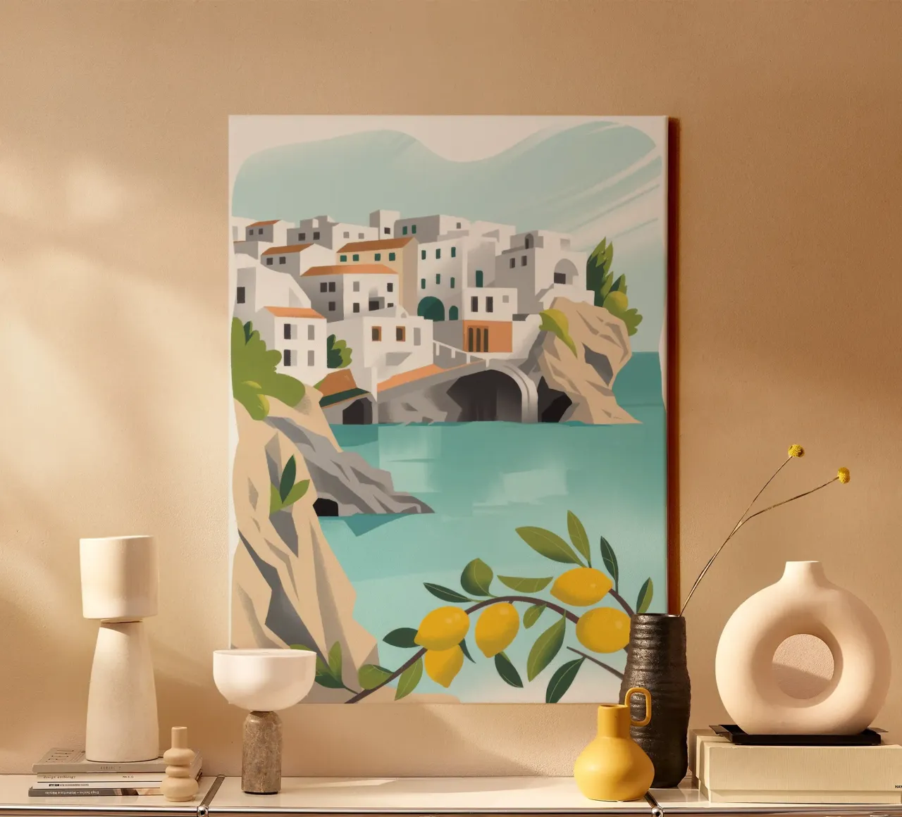Coastal Charm canvas by Artie Shifa
