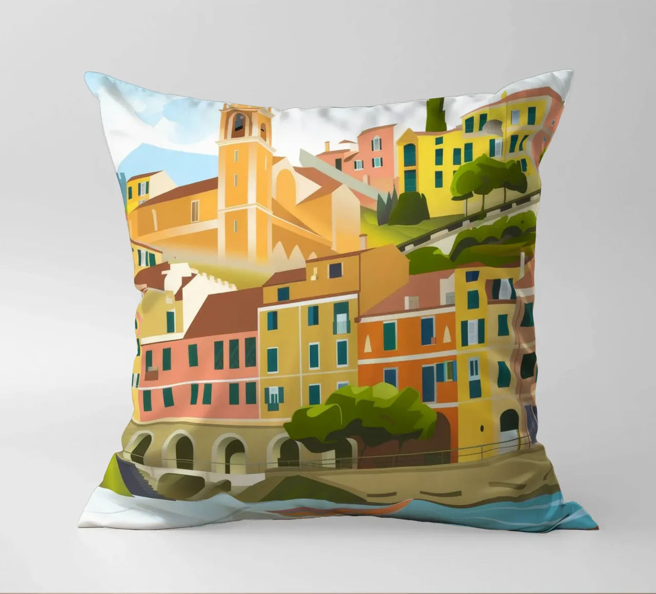 Porto colorato cuscino da Artie Shifa