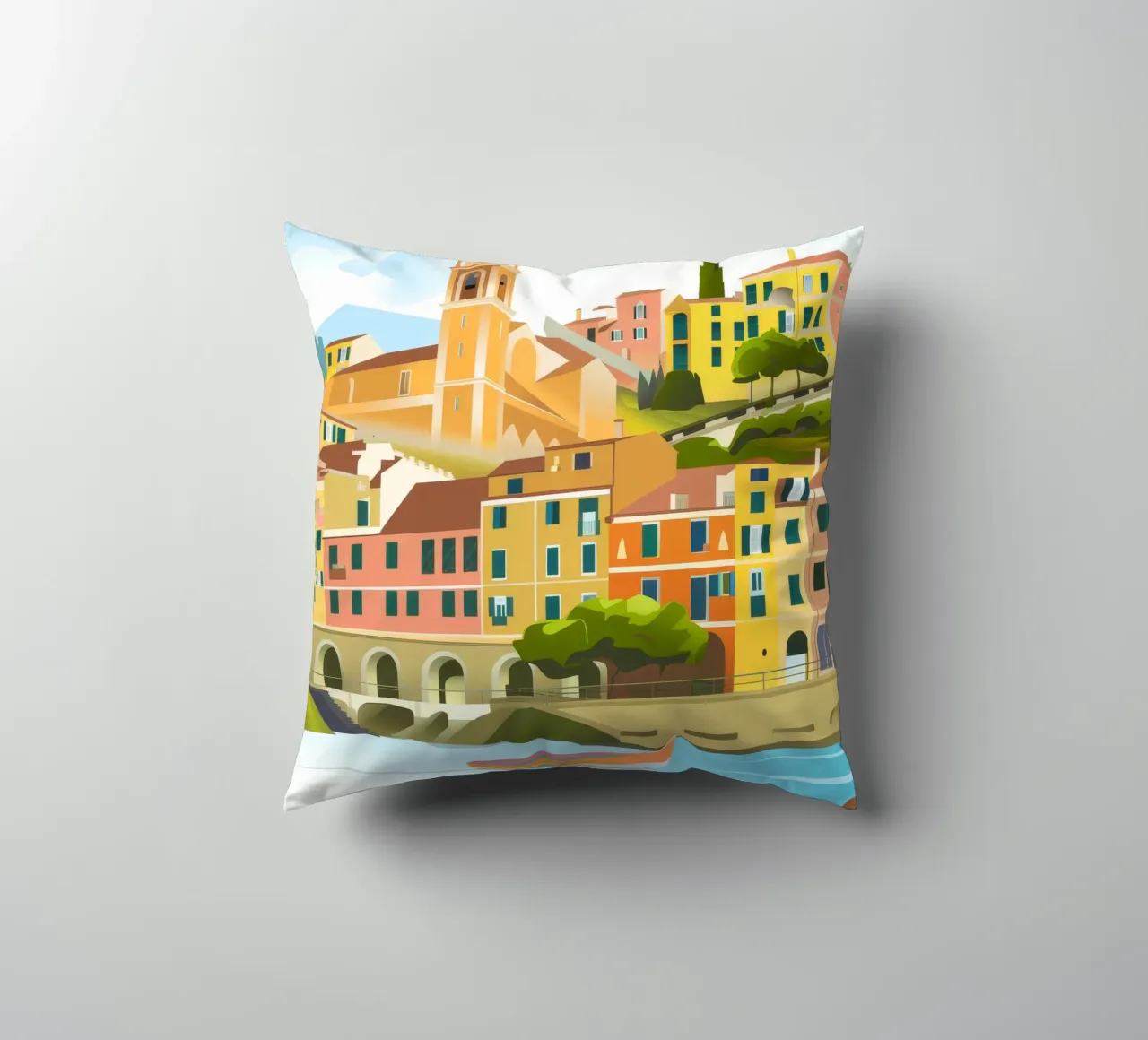 Porto colorato cuscino da Artie Shifa