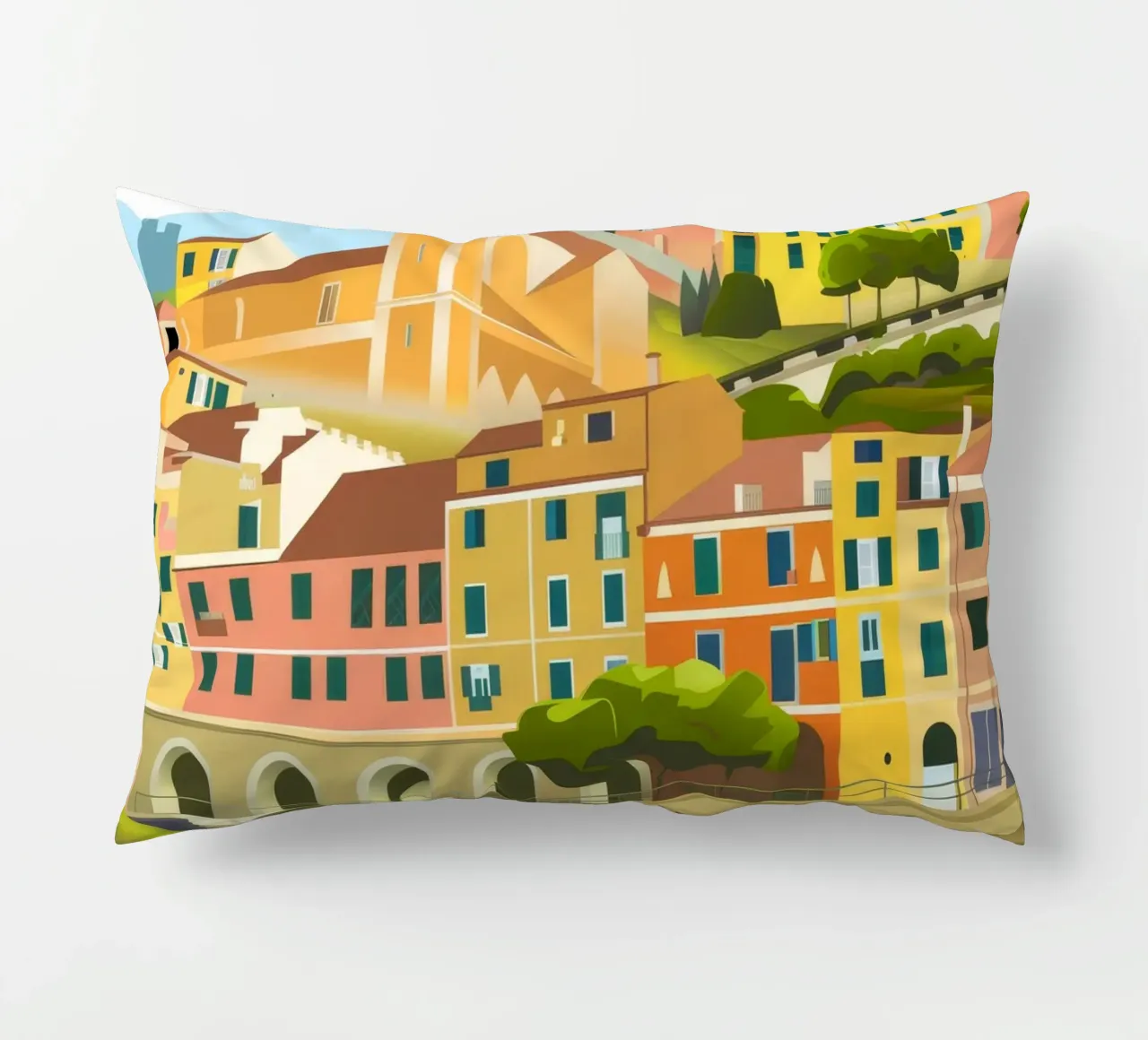 Porto colorato cuscino da Artie Shifa