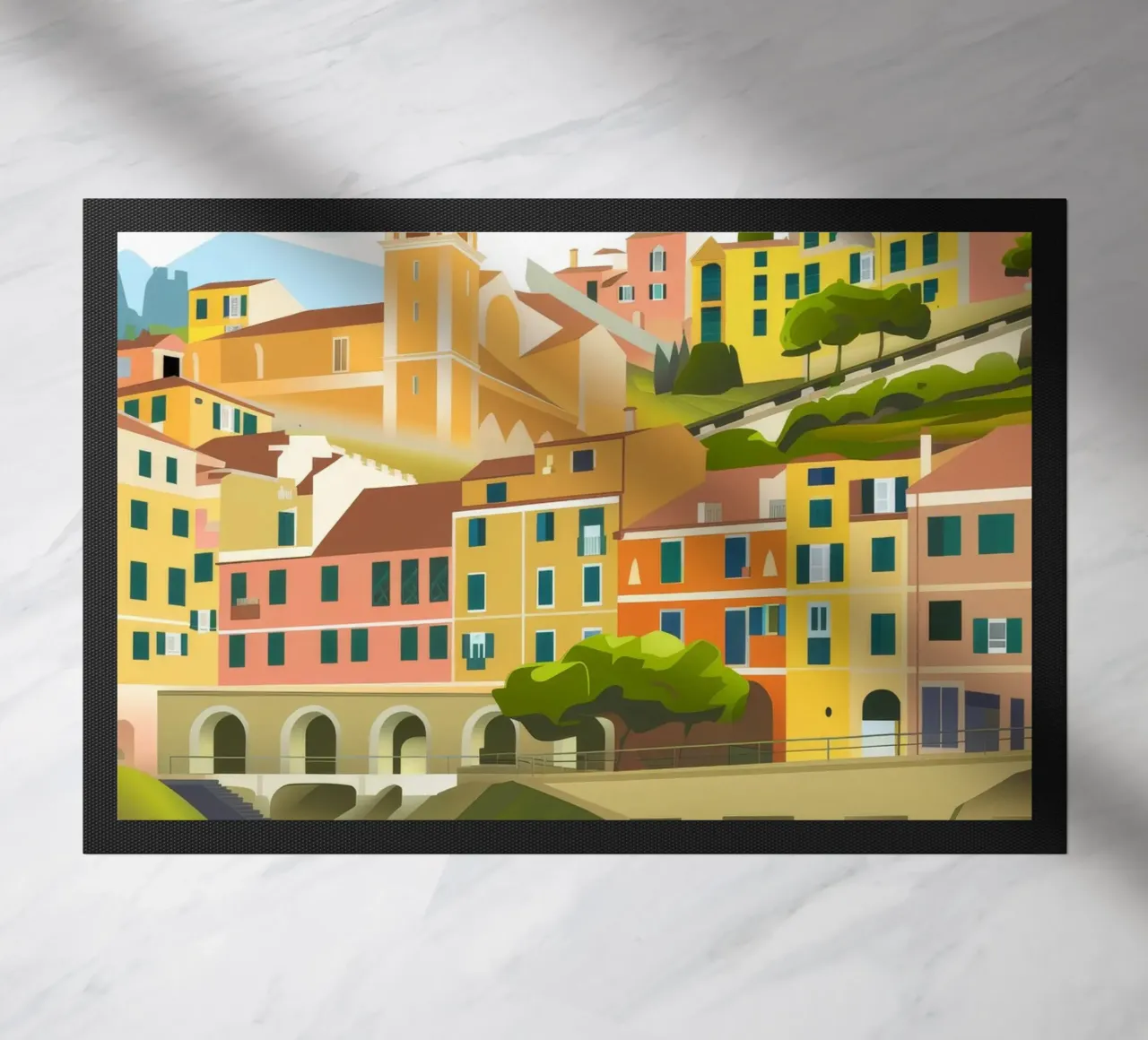 Porto colorato zerbino da Artie Shifa
