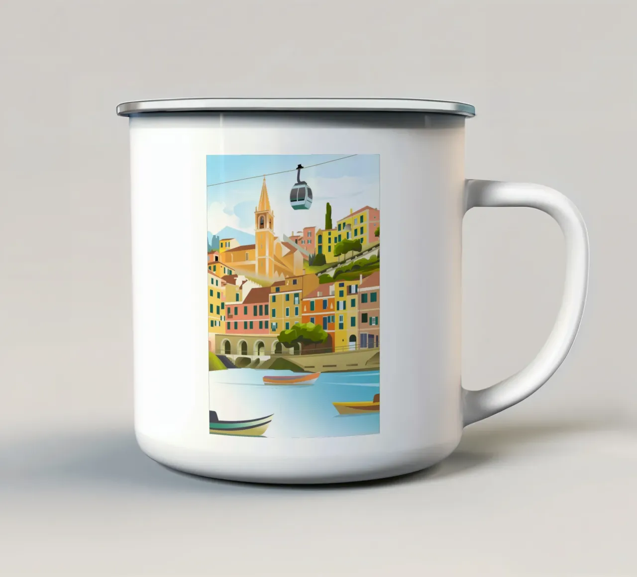 Porto colorato tazza in smalto da Artie Shifa