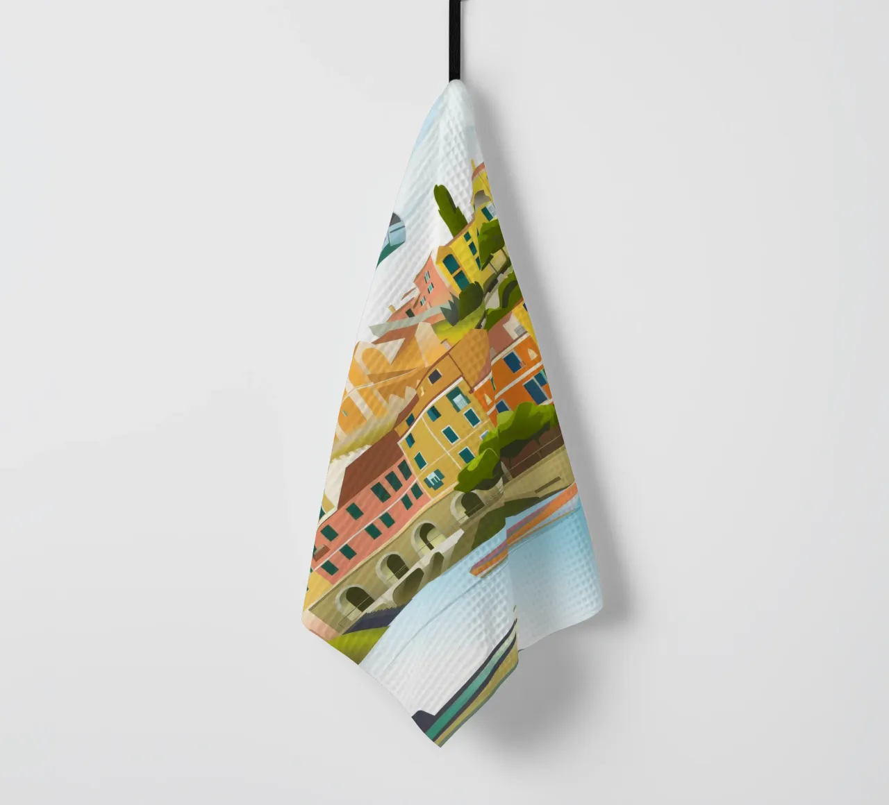 Porto colorato canovaccio da cucina da Artie Shifa