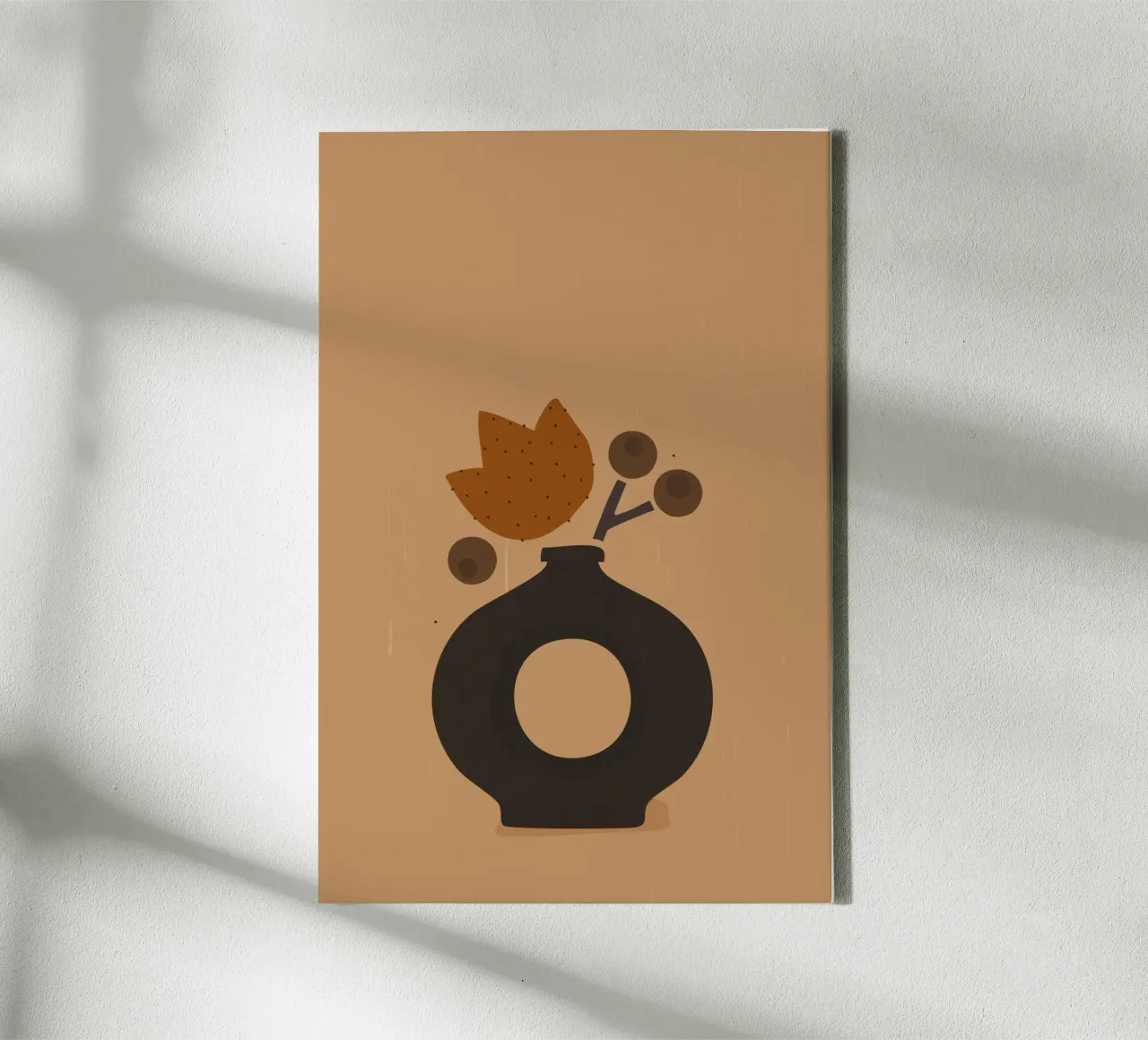 droogboeket vaas canvas met Baklijst van STUDIO 4H37