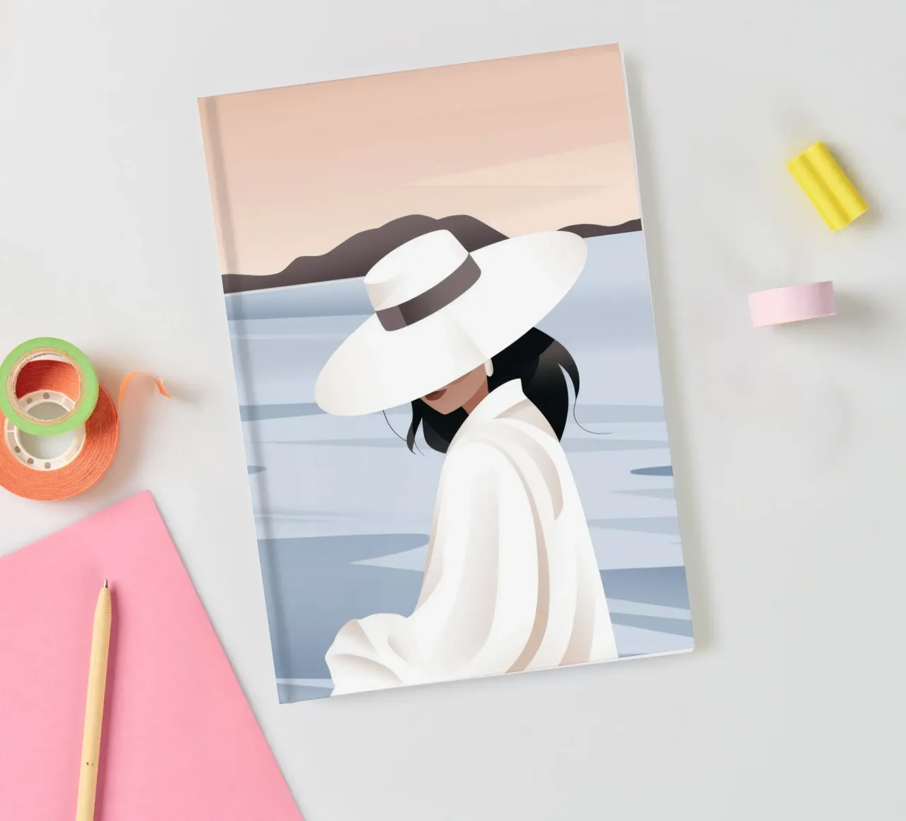 Contemplative Waters notebook by Artie Shifa