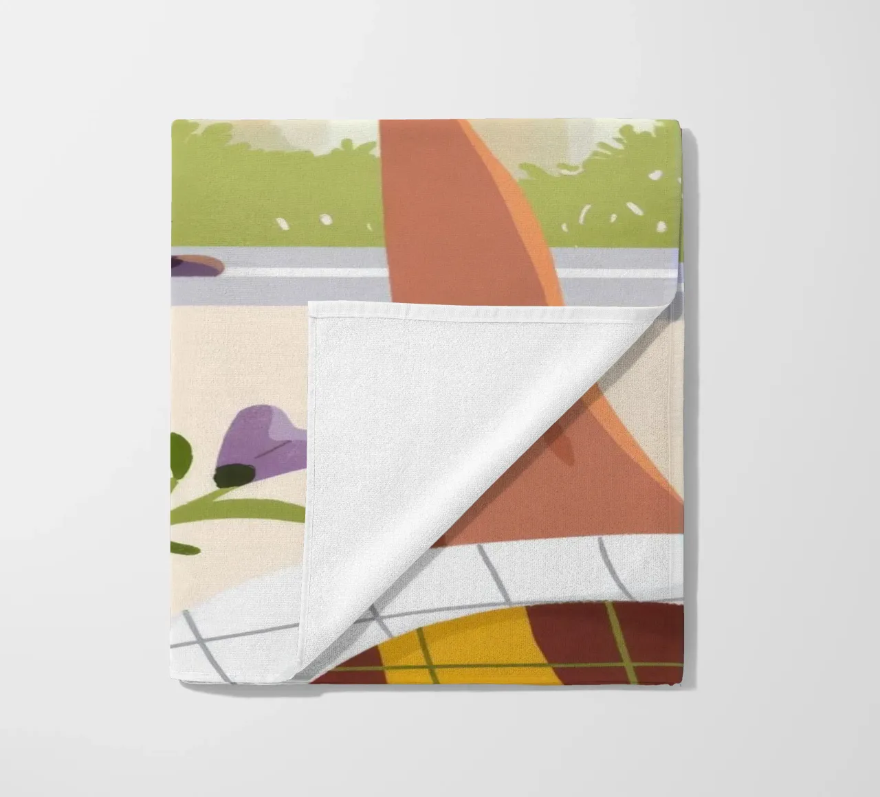 Cozy Corner beach towel by Artie Shifa