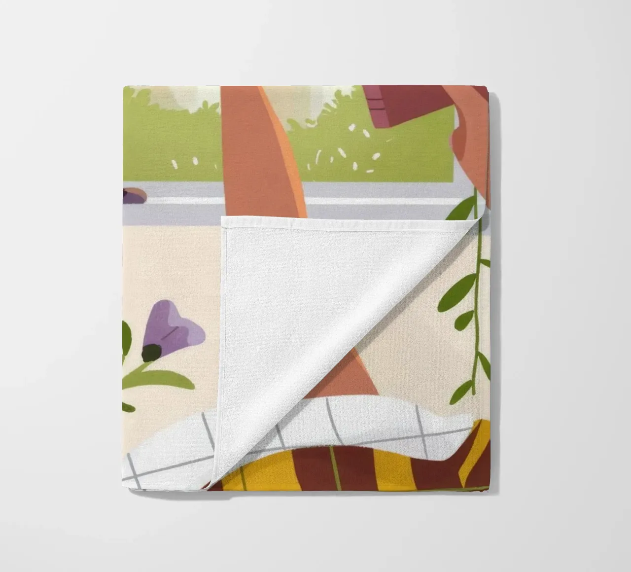 Cozy Corner beach towel by Artie Shifa