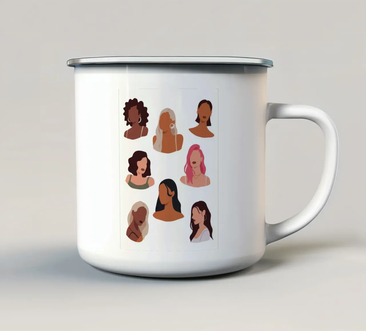 Bellezza diversa tazza in smalto da Artie Shifa